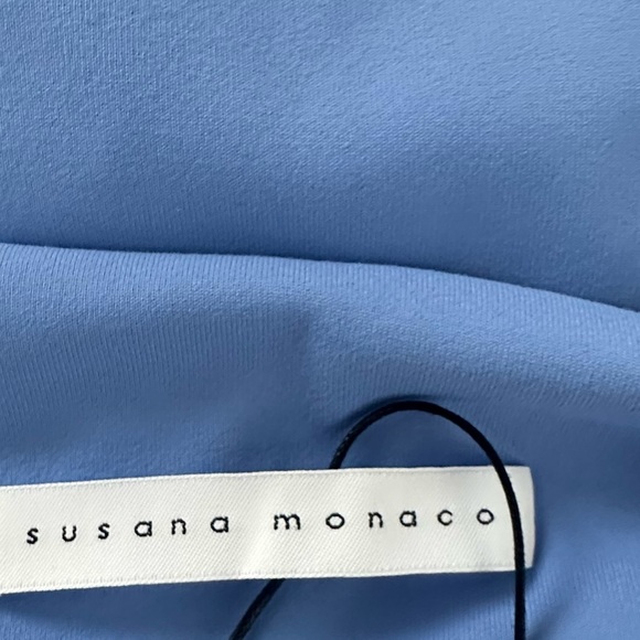 REVOLVE SOLD OUT TUBE DRESS COCKTAIL SUSANA MONACO MINI DRESS HIGH END SKY BLUE - Picture 2 of 5